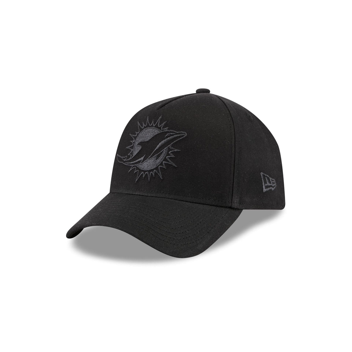 Miami Dolphins Waxed Canvas Black 59FORTY A-Frame Fitted Hat
