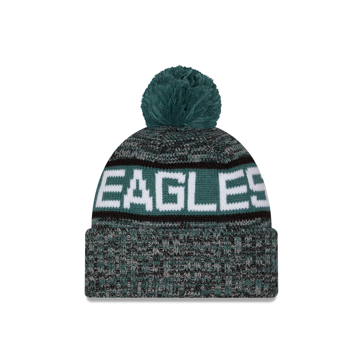 Philadelphia Eagles Tri Color Pom Knit Hat