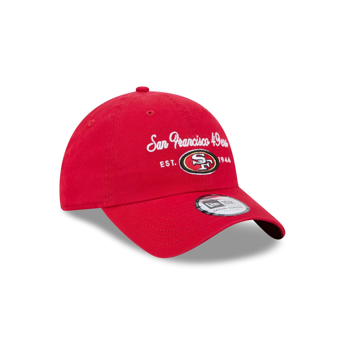 San Francisco 49ers Script Wordmark Casual Classic Adjustable Hat