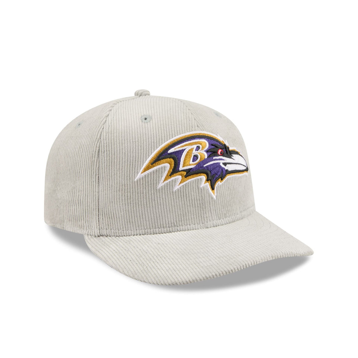 Baltimore Ravens Light Gray Corduroy 59FIFTY Fitted Hat