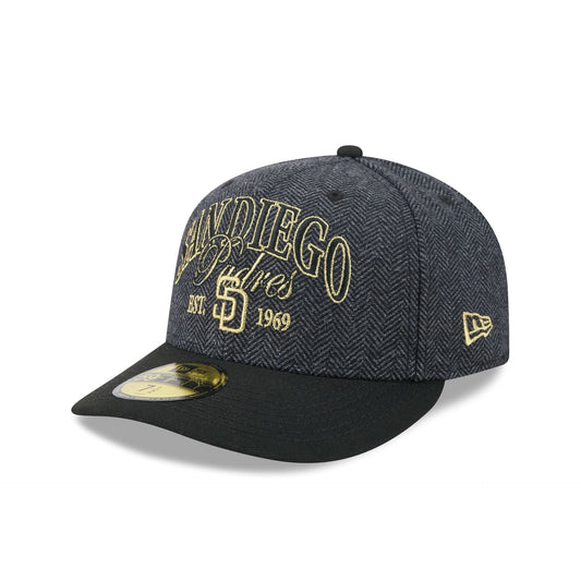 San Diego Padres Black Faux Wool 59FIFTY Fitted Hat