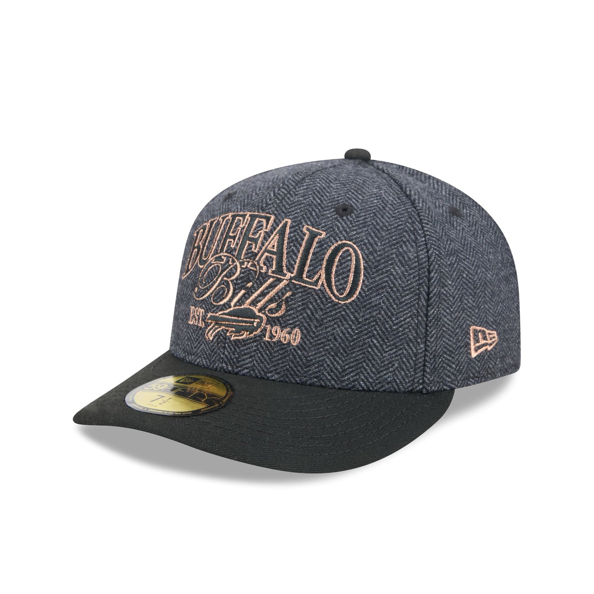 Buffalo Bills Black Faux Wool 59FIFTY Fitted Hat