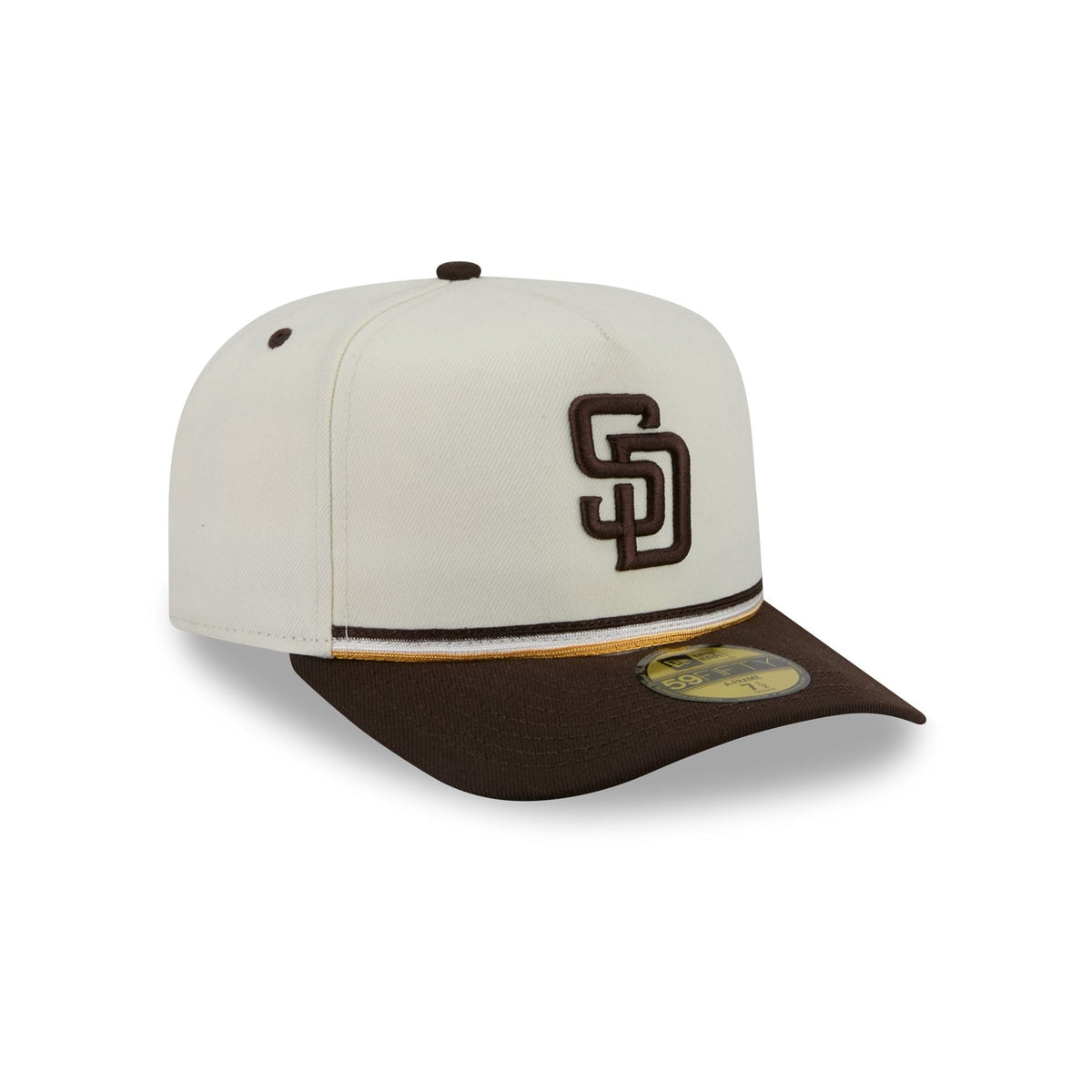San Diego Padres Vintage Stripe 59FIFTY A-Frame Fitted Hat