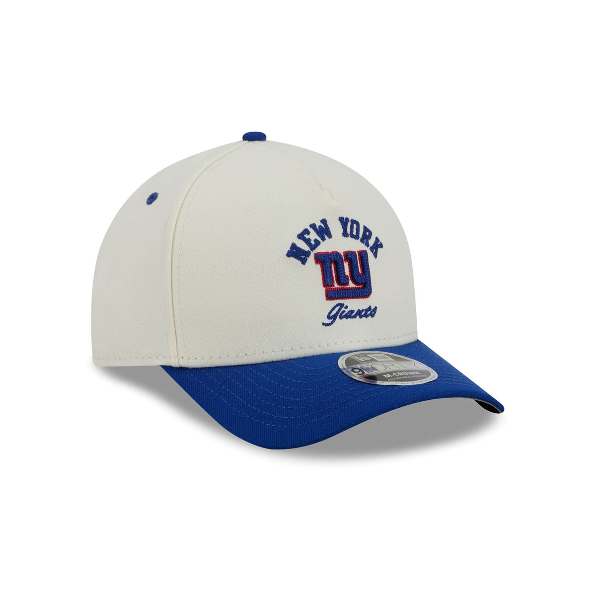 New York Giants Arched Graphic Chrome White 9FORTY M-Crown A-Frame Snapback Hat