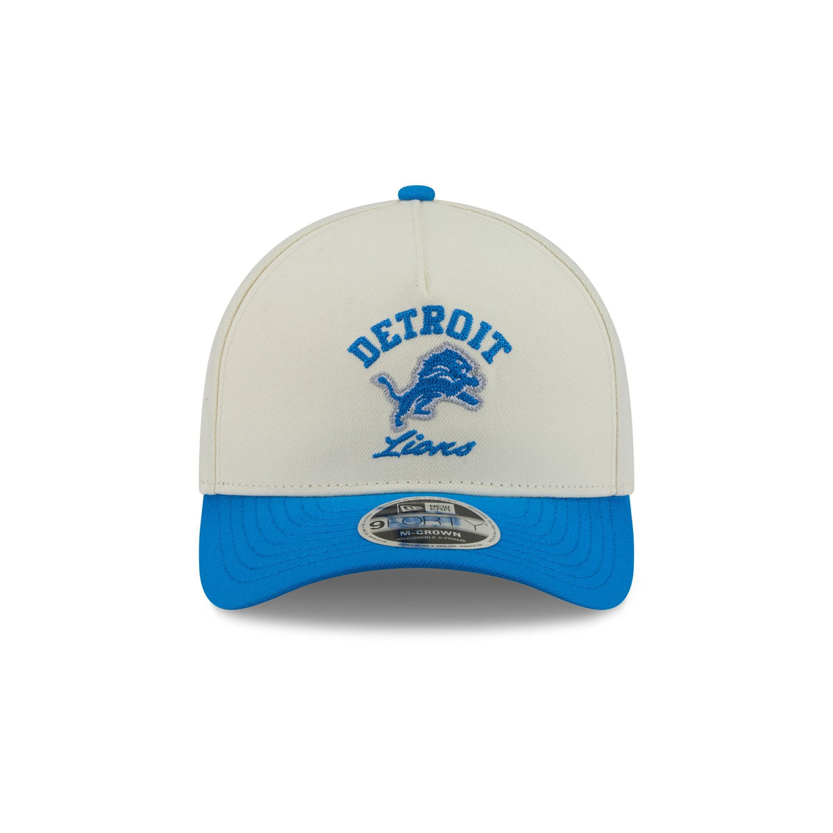 Detroit Lions Arched Graphic Chrome White 9FORTY M-Crown A-Frame Snapback Hat