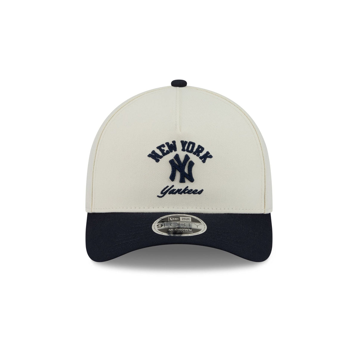 New York Yankees Arched Graphic Chrome White 9FORTY M-Crown A-Frame Snapback Hat