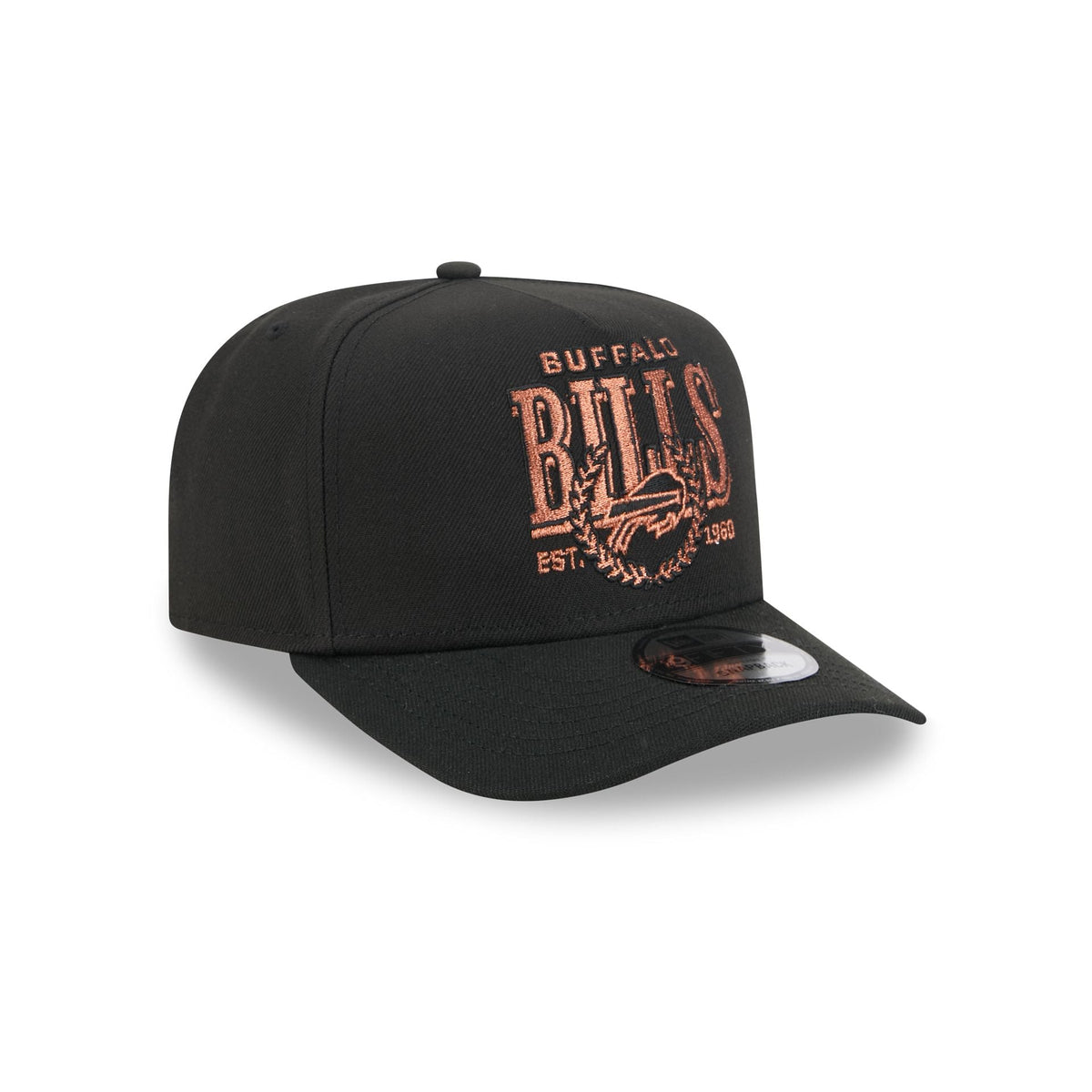 Buffalo Bills Gold Laurel Black 9FIFTY A-Frame Snapback Hat