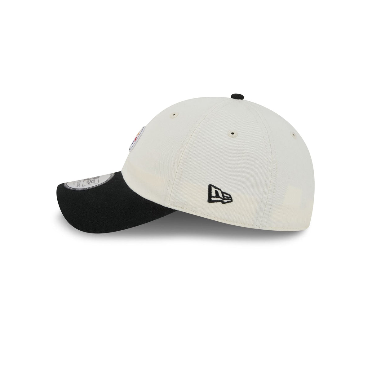 Pittsburgh Steelers Mini Logo Chrome White Casual Classic Adjustable Hat