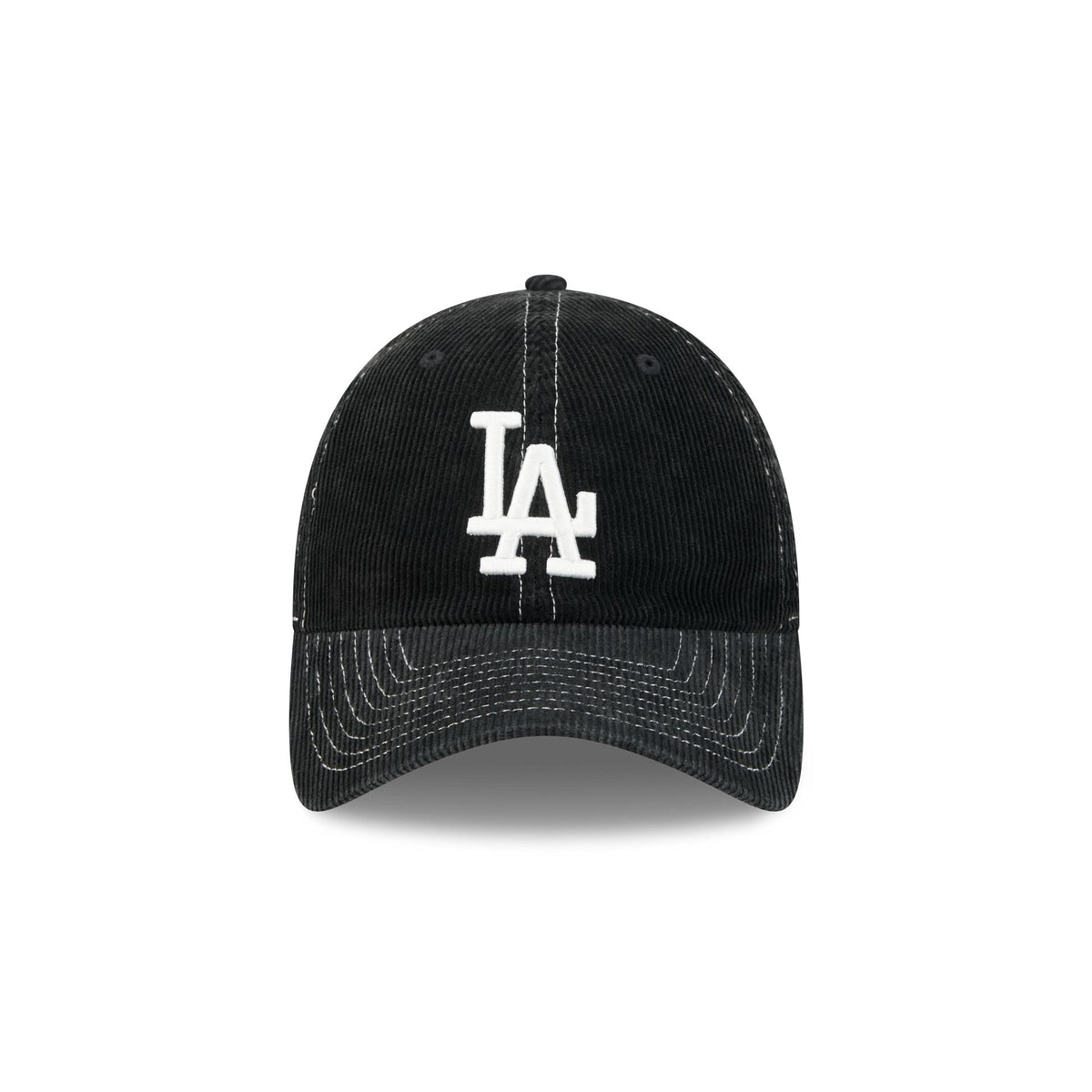 Los Angeles Dodgers Washed Black Corduroy Casual Classic Adjustable Hat