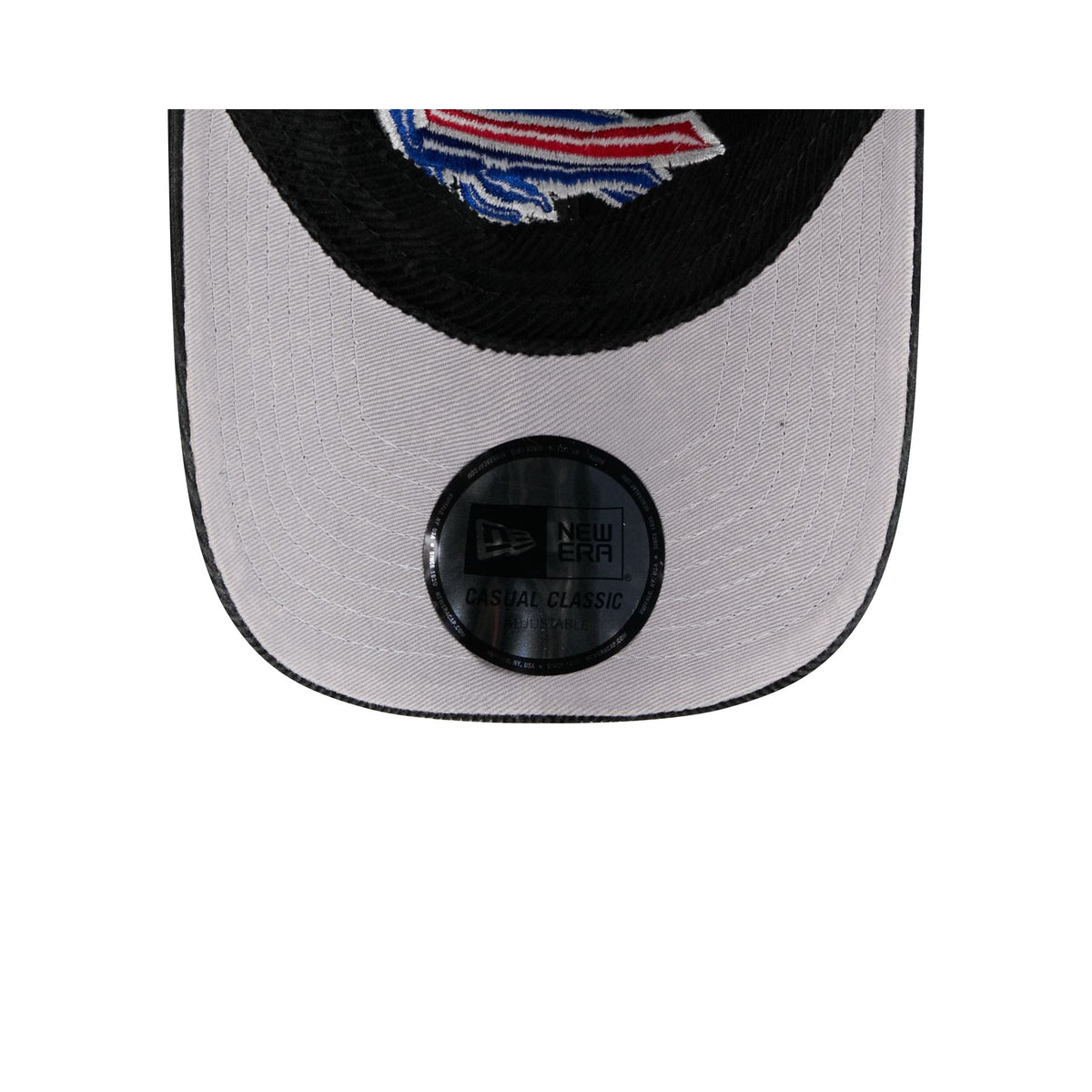 Buffalo Bills Washed Black Corduroy Casual Classic Adjustable Hat