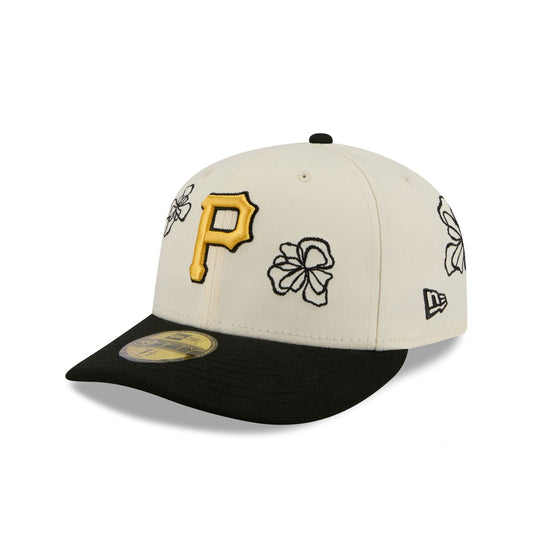 Pittsburgh Pirates Floral Outline 59FIFTY Fitted Hat