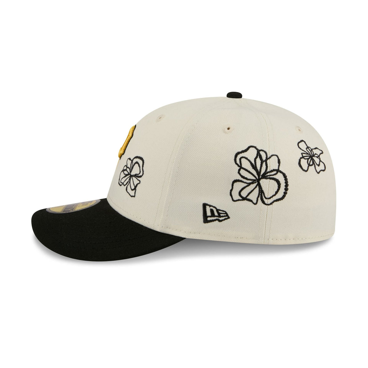 Pittsburgh Pirates Floral Outline 59FIFTY Fitted Hat