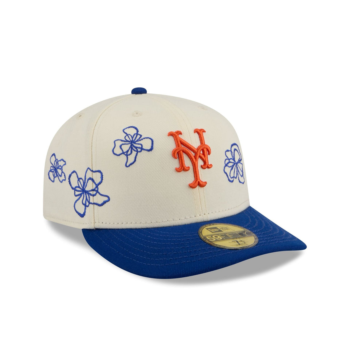 New York Mets Floral Outline 59FIFTY Fitted Hat