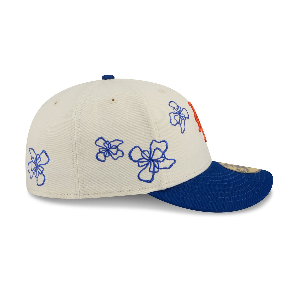 New York Mets Floral Outline 59FIFTY Fitted Hat