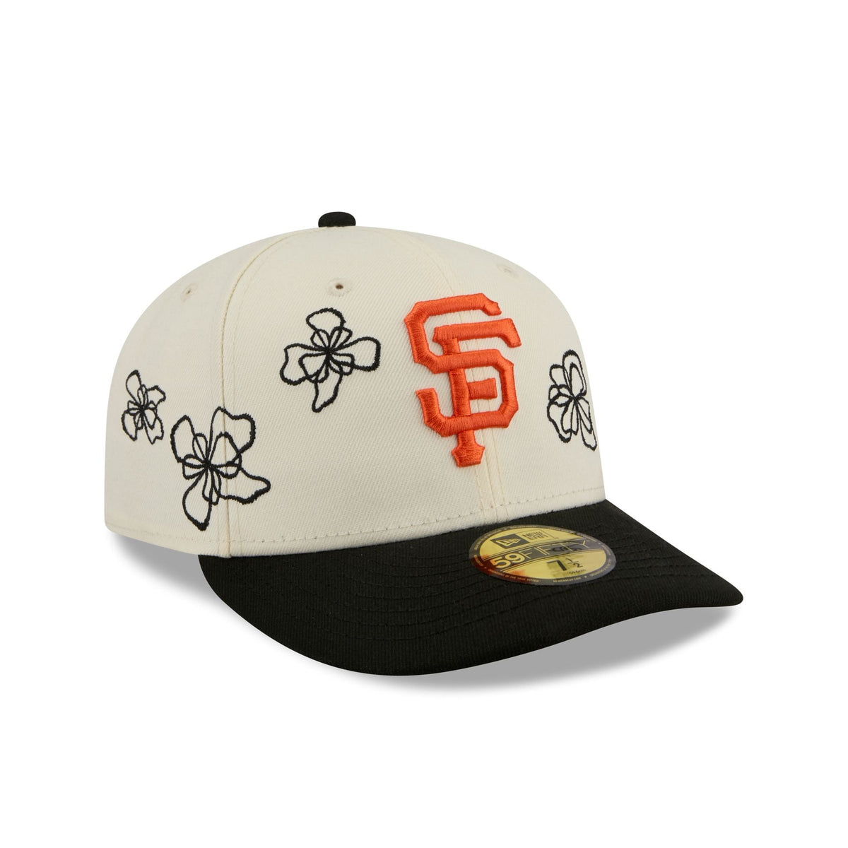 San Francisco Giants Floral Outline 59FIFTY Fitted Hat