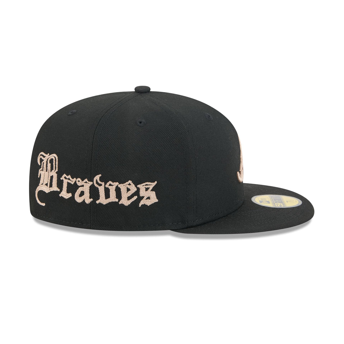 Atlanta Braves Gothic Lettering 59FIFTY Fitted Hat