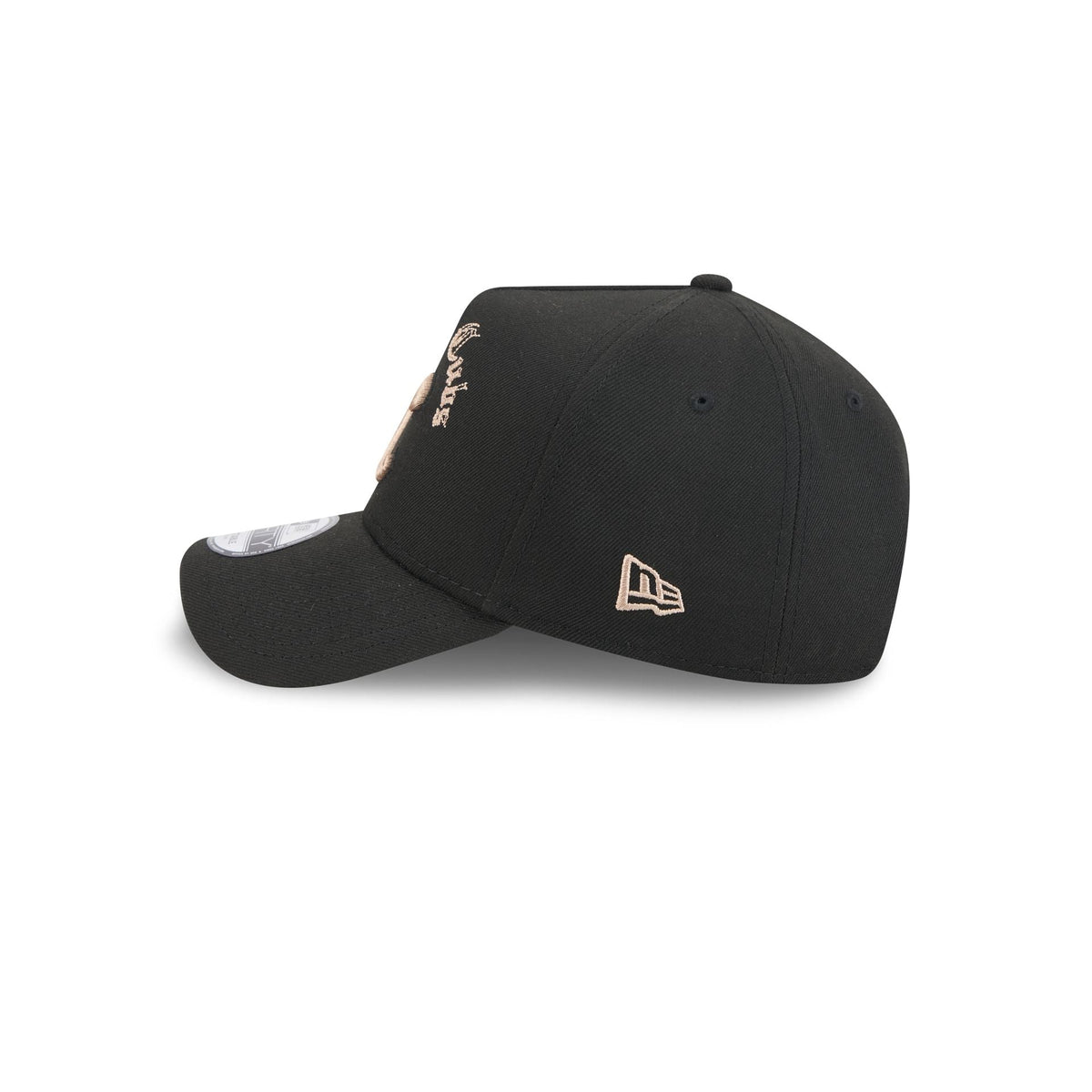 Chicago Cubs Gothic Lettering 9FORTY A-Frame Snapback Hat