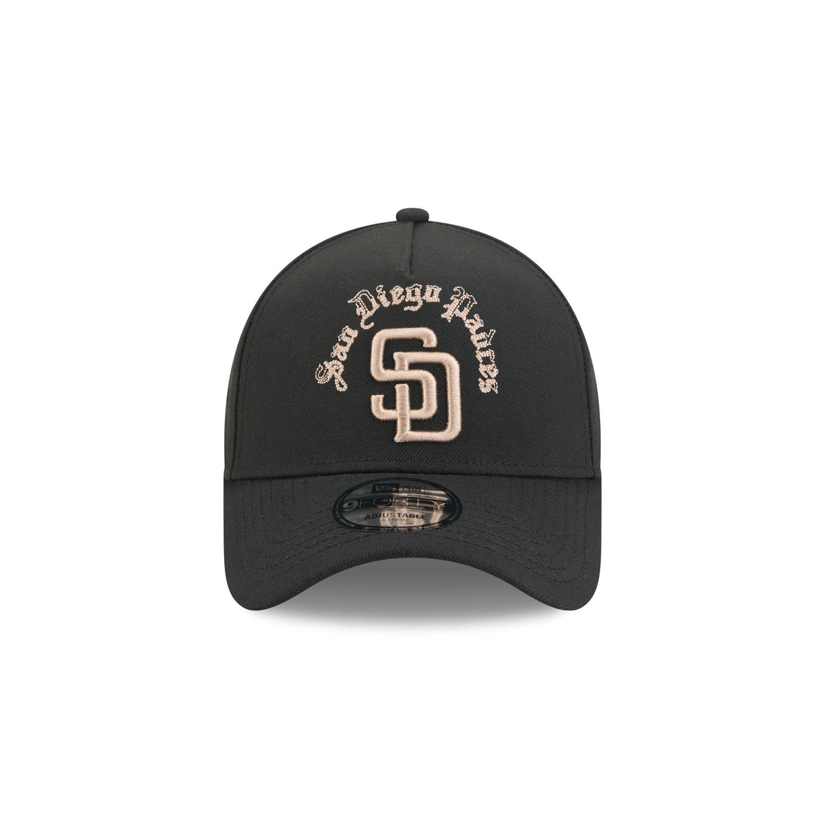 San Diego Padres Gothic Lettering 9FORTY A-Frame Snapback Hat