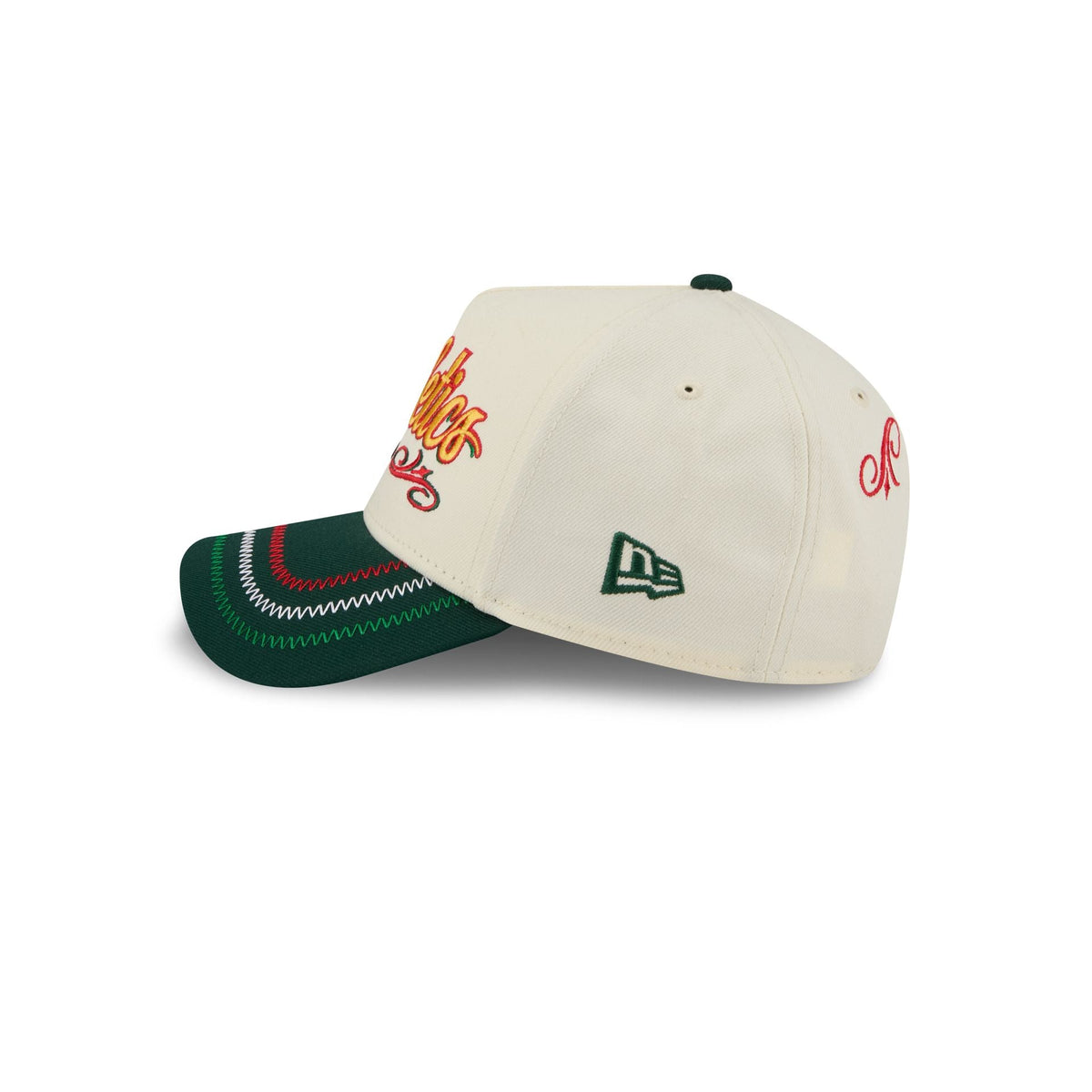 Athletics Cinco de Mayo Chrome White 9FORTY A-Frame Snapback Hat