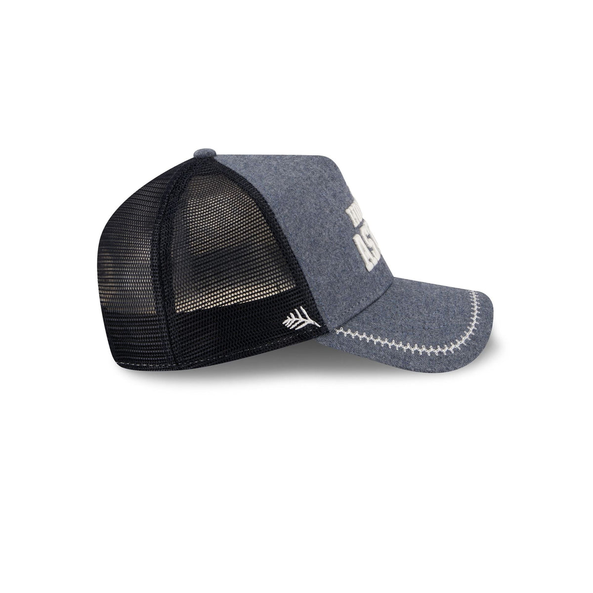 Houston Astros Navy Brushed Chambray 9FORTY A-Frame Trucker Hat