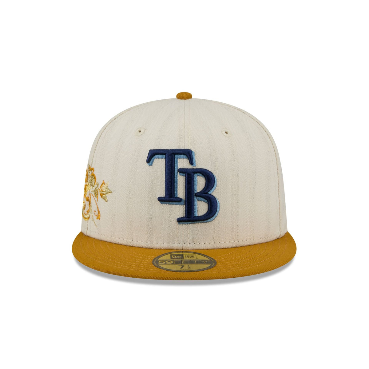 Tampa Bay Rays Chrome Herringbone 59FIFTY Fitted Hat