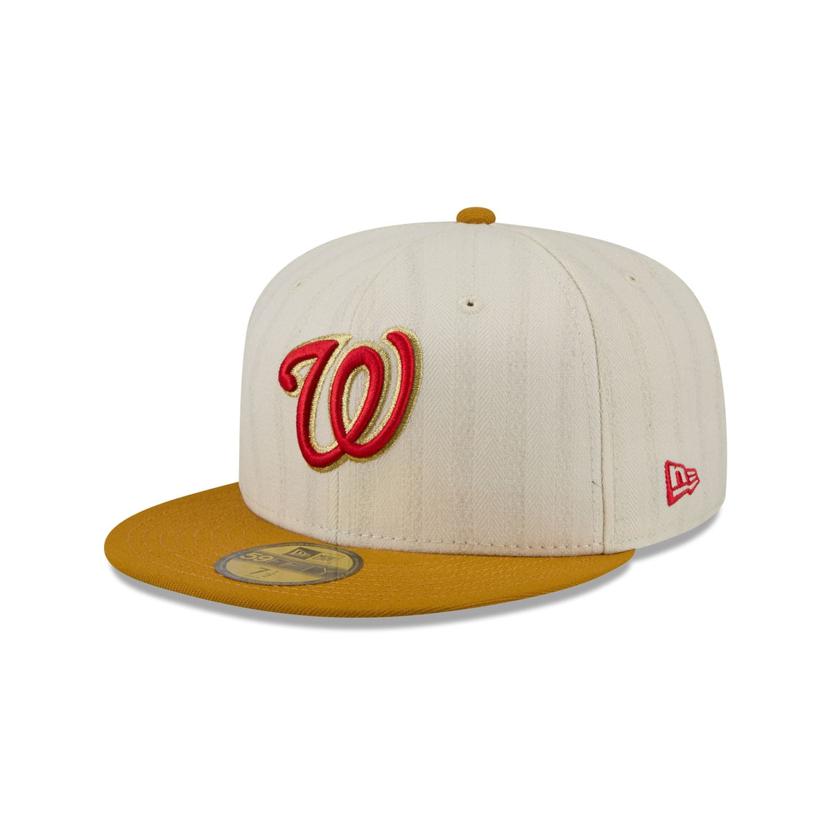 Washington Nationals Chrome Herringbone 59FIFTY Fitted Hat