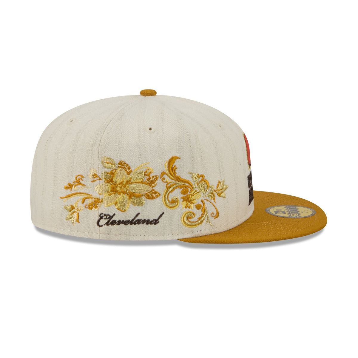 Cleveland Browns Chrome Herringbone 59FIFTY Fitted Hat