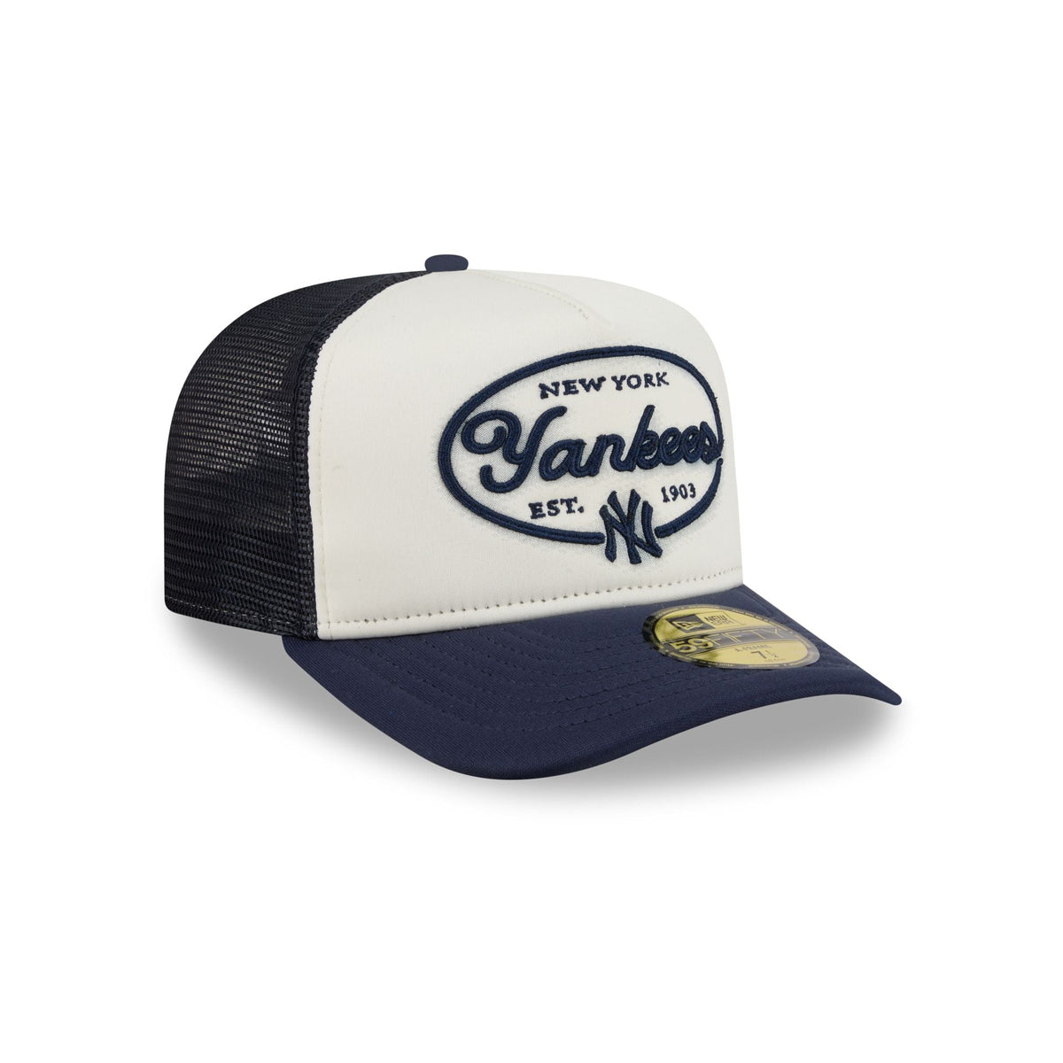 New York Yankees Chrome 59FIFTY Fitted Trucker Hat