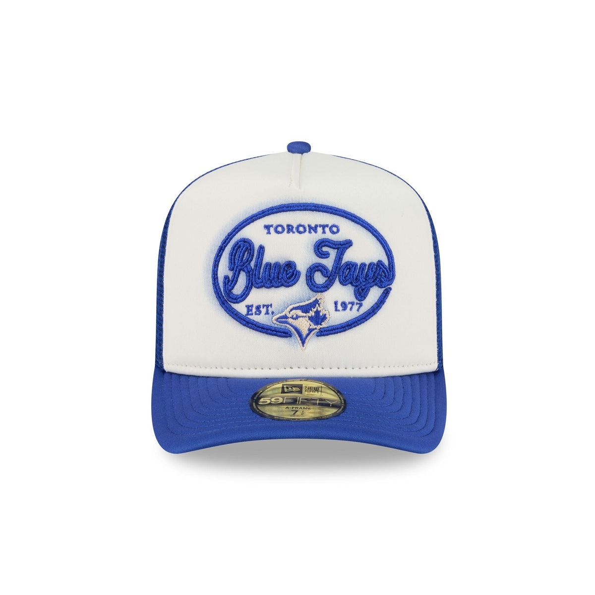 Toronto Blue Jays Chrome 59FIFTY Fitted Trucker Hat