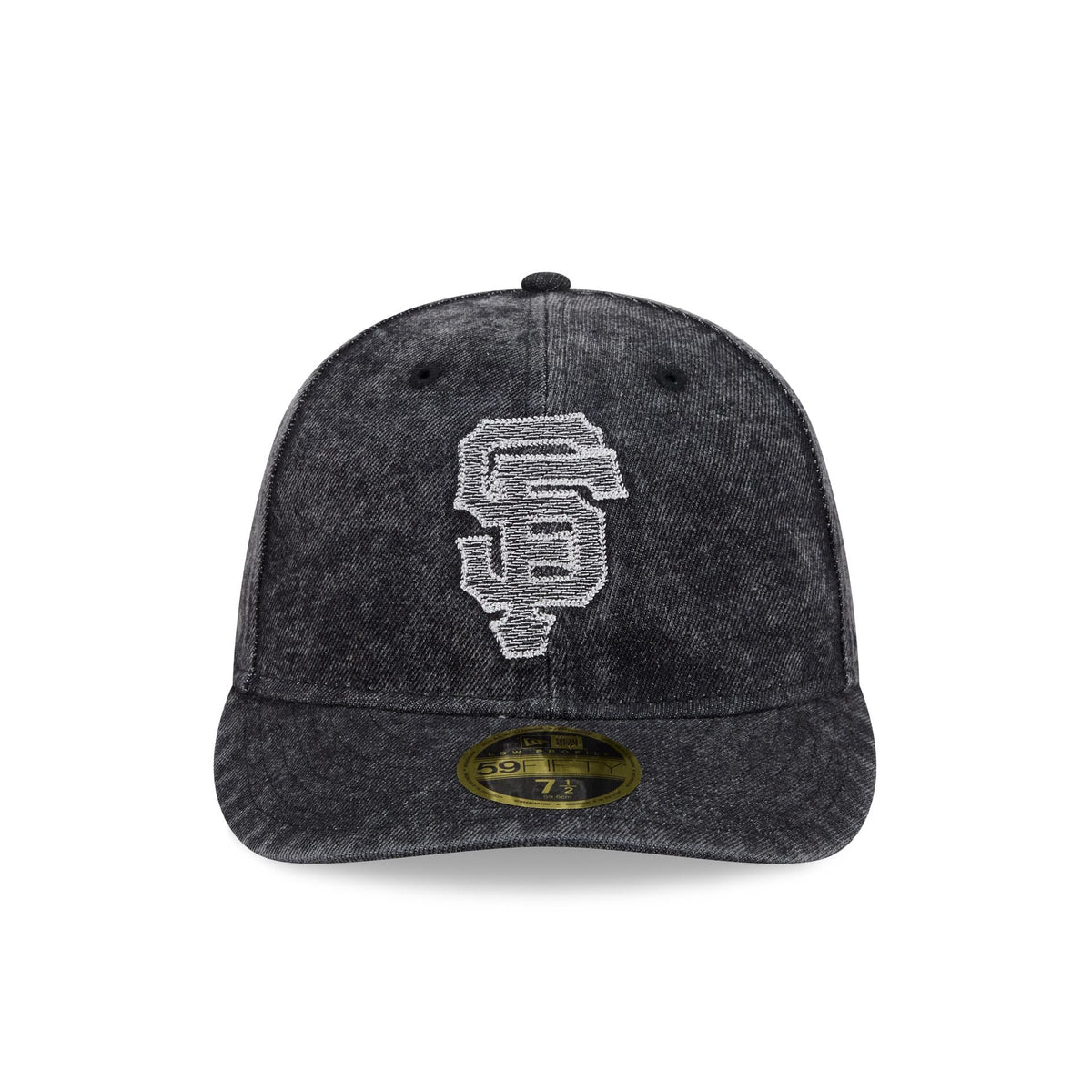 San Francisco Giants Black Denim Low Profile 59FIFTY Fitted Hat