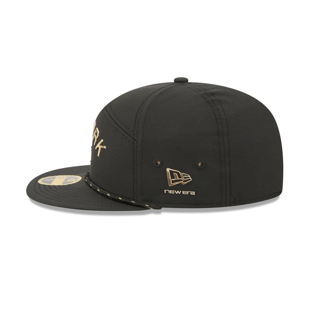 New York Yankees Gold Logo Rope Split Panel 59FIFTY Fitted Hat