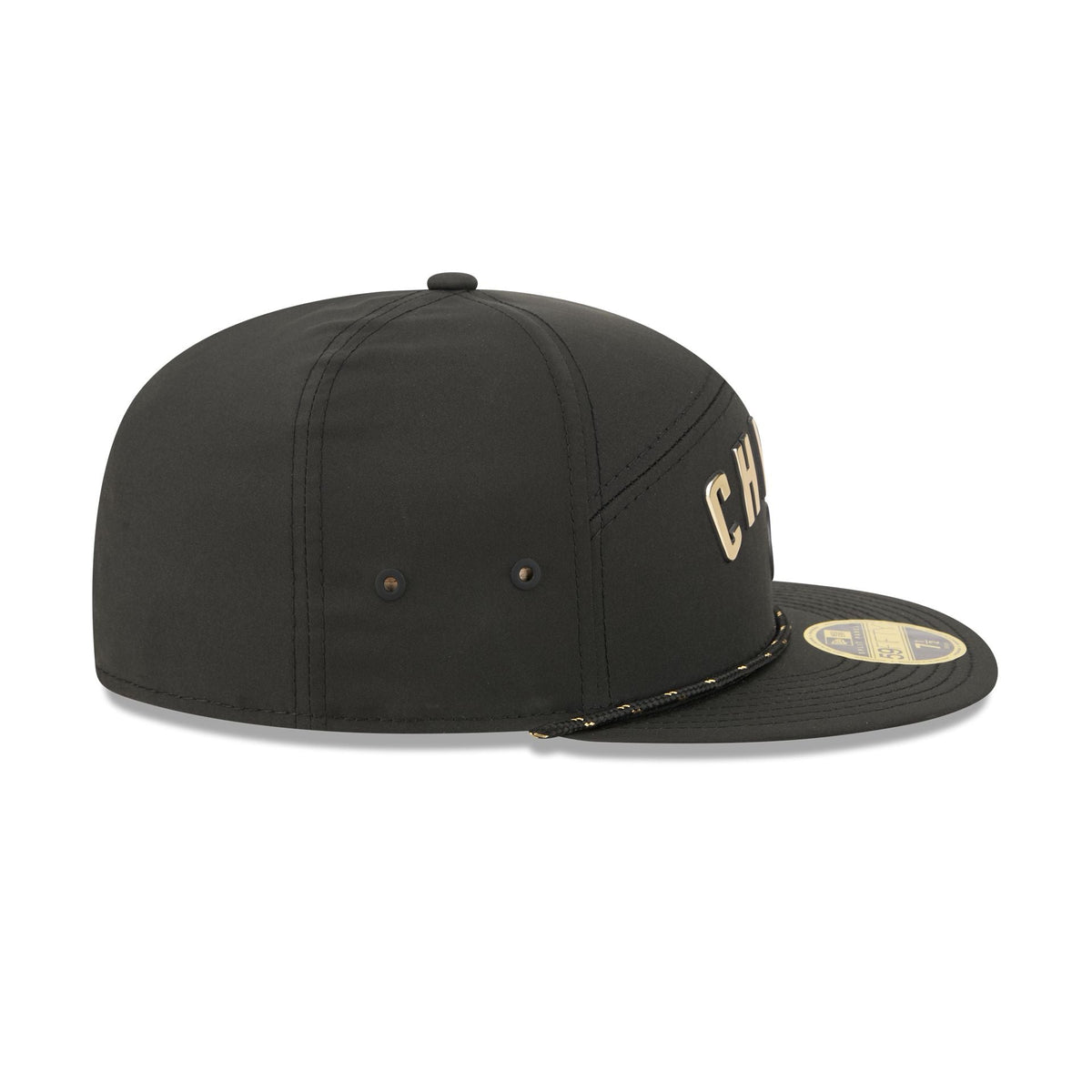 Chicago Cubs Gold Logo Rope Split Panel 59FIFTY Fitted Hat