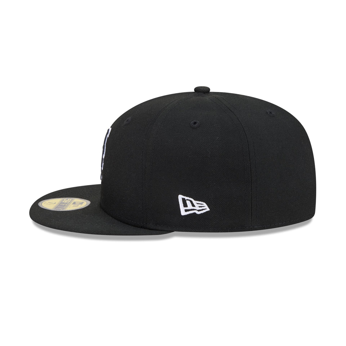 New York Mets Black and White Basic 59FIFTY Fitted Hat