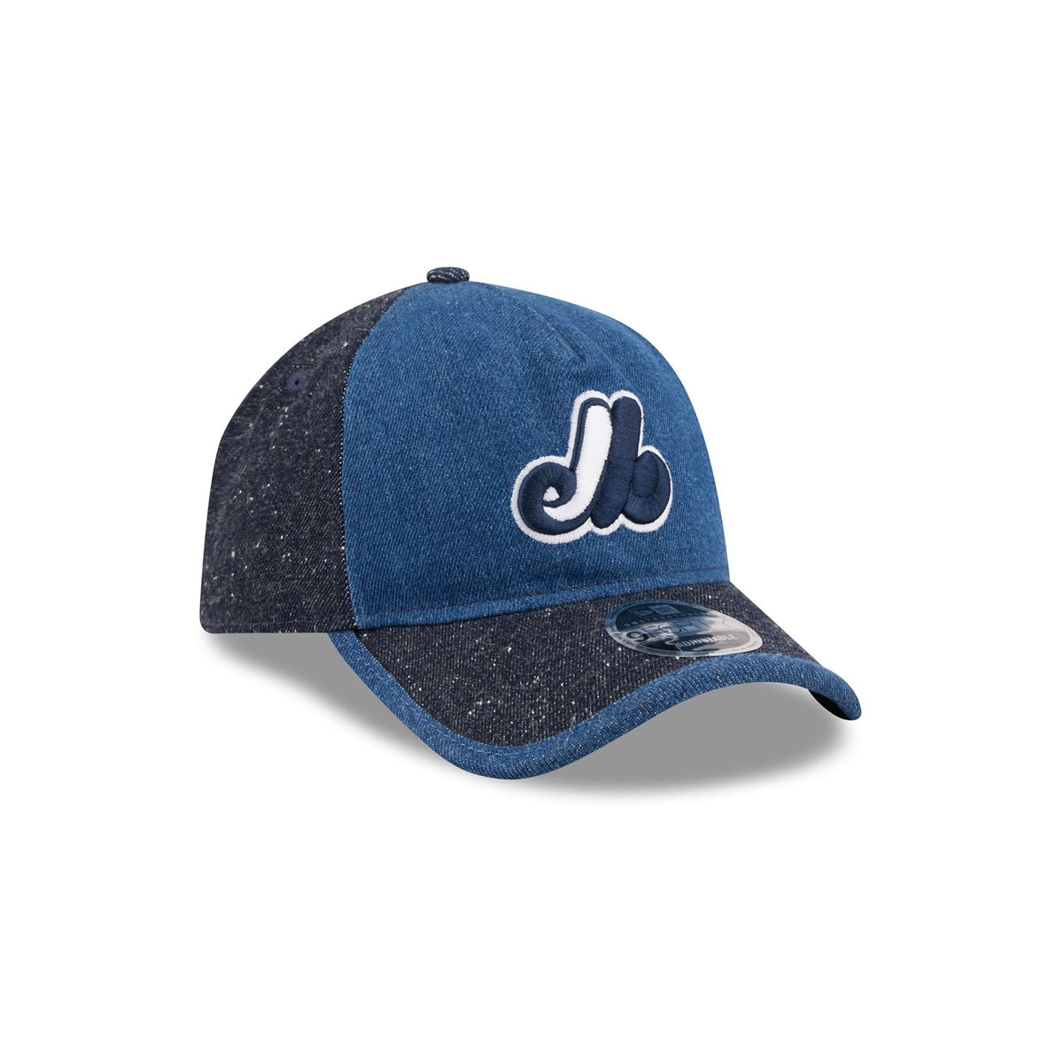 Montreal Expos Multi-Panel Denim 9FORTY A-Frame Unstructured Adjustable Hat