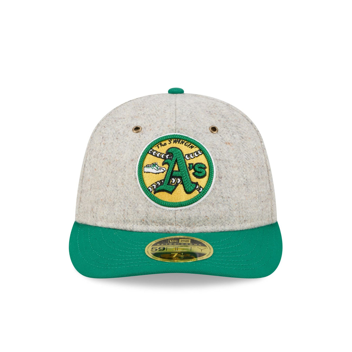 Athletics Moon Herringbone Retro Crown 59FIFTY Fitted Hat
