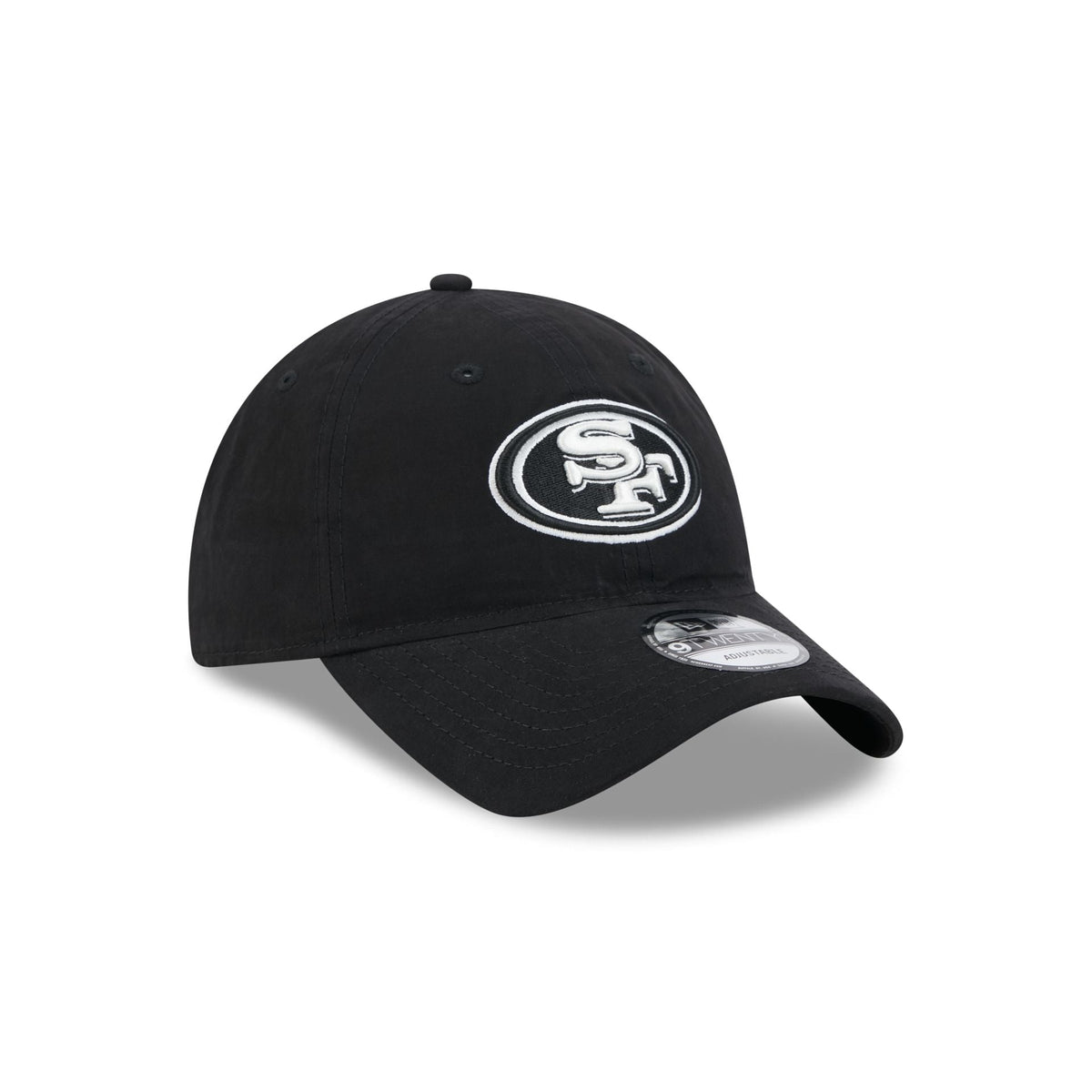 San Francisco 49ers Nylon Black 9TWENTY Adjustable Hat