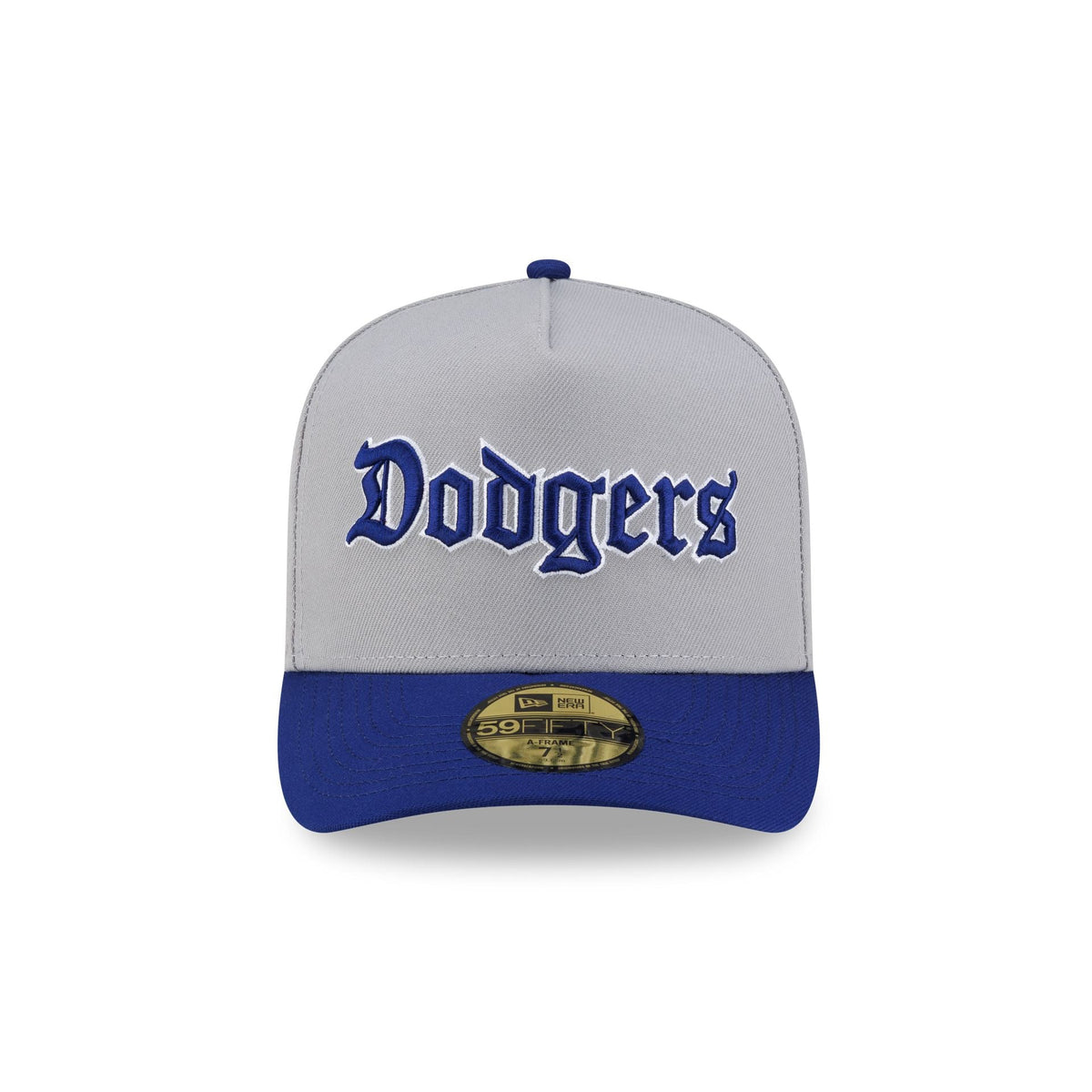 Just Caps Gothic Script Los Angeles Dodgers 59FIFTY A-Frame Fitted Hat