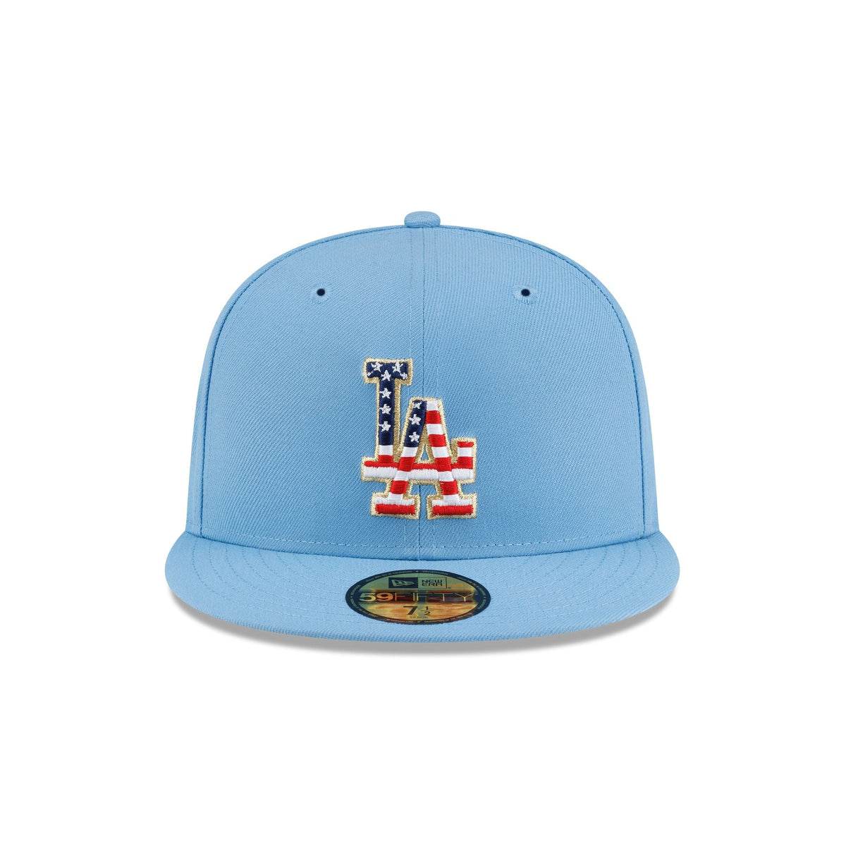 Los Angeles Dodgers Red. White & Blue 59FIFTY Fitted Hat