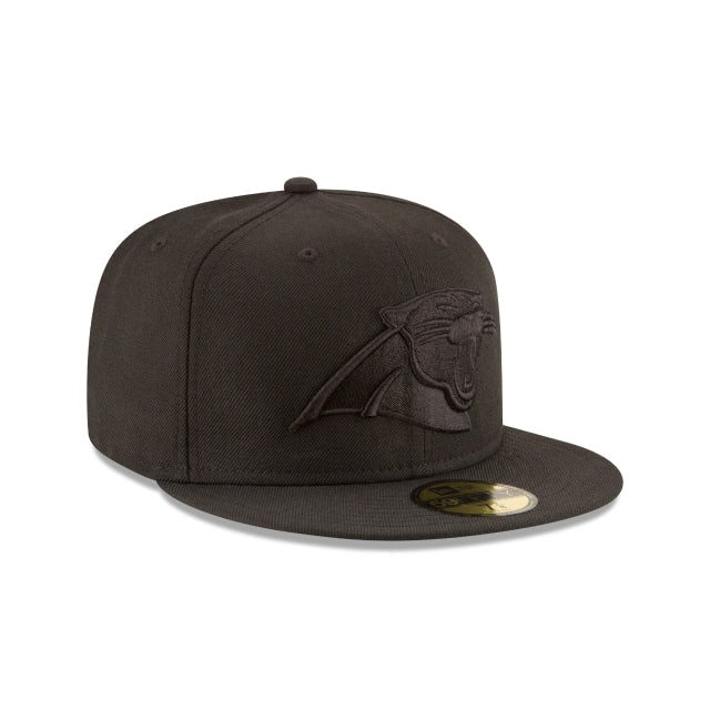 Carolina Panthers Black On Black 59FIFTY Fitted Hat