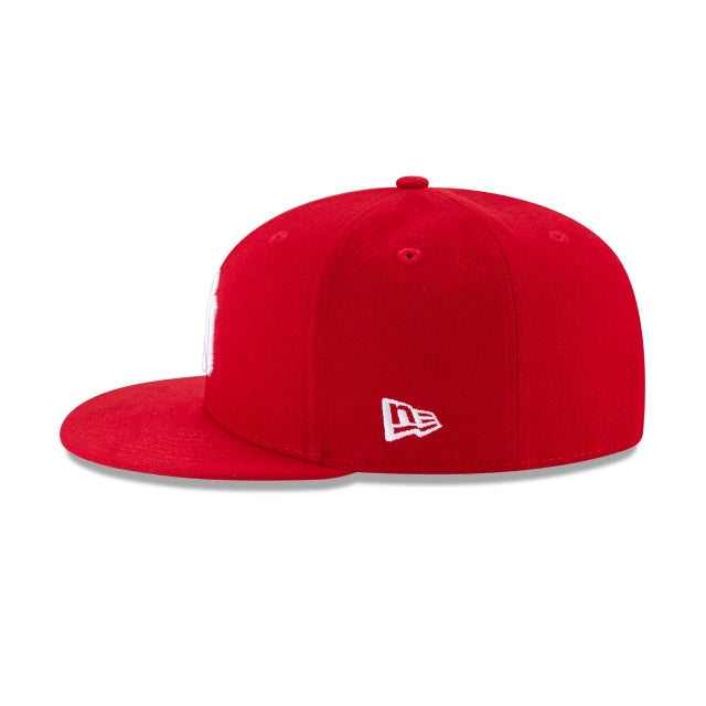 New York Yankees Basic Scarlet 9FIFTY Snapback Hat