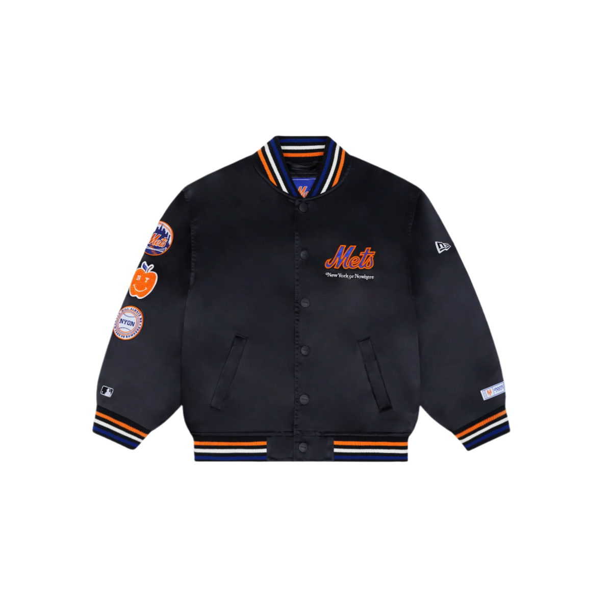 New York or Nowhere x New York Mets Youth Black Jacket