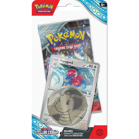 🔥2026 Christmas Gift🎄: Scarlet & Violet - Stellar Crown Checklane Blister Pack (Porygon2)