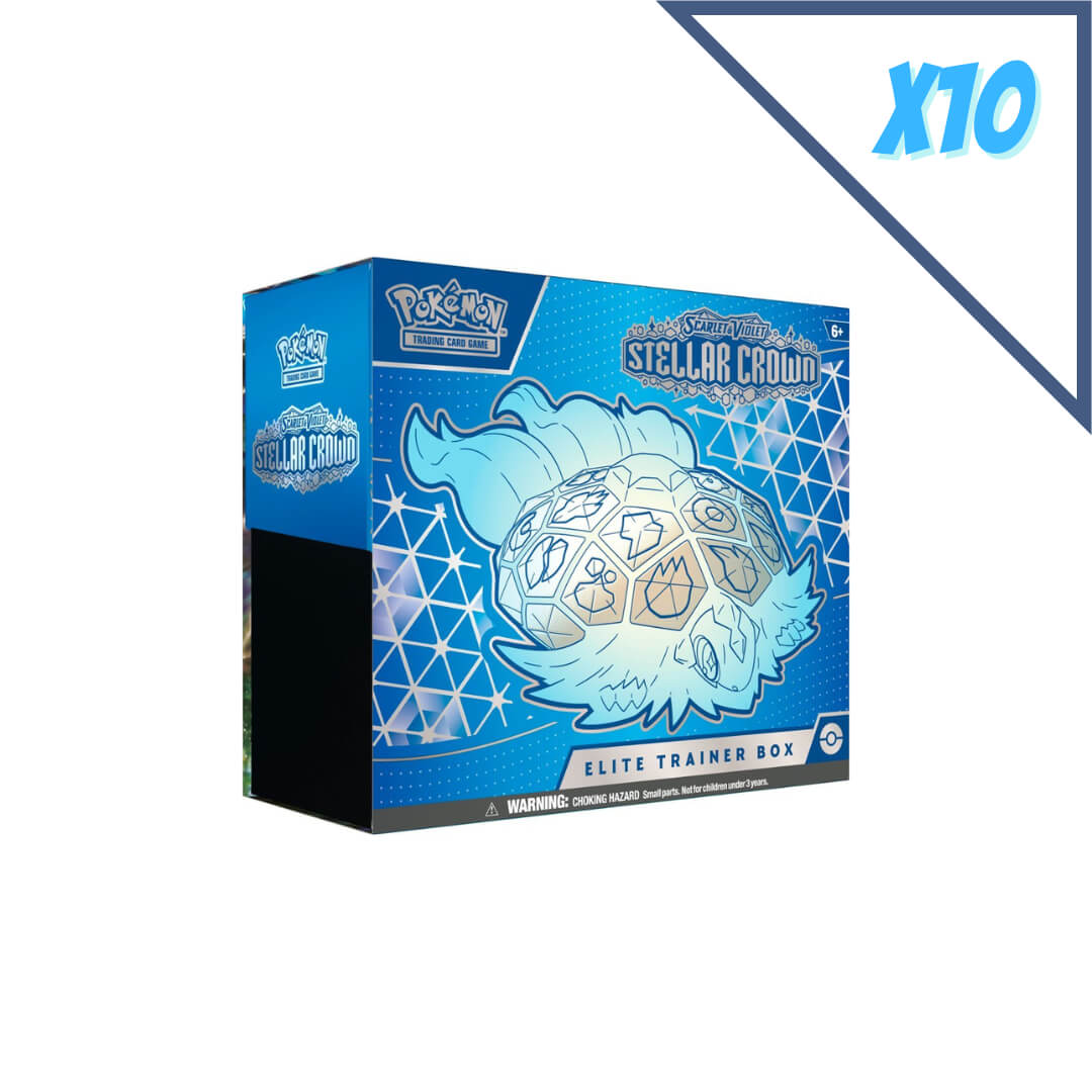 🔥2026 Christmas Gift🎄: Scarlet & Violet - Stellar Crown Elite Trainer Box (ETB) Case (10)