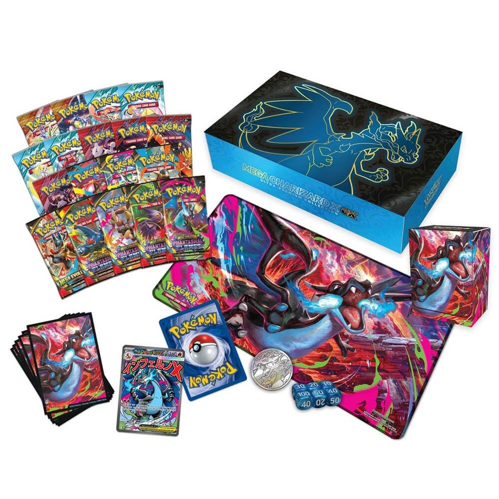 🔥2026 Christmas Gift🎄: Mega Charizard X ex Ultra-Premium Collection (UPC)