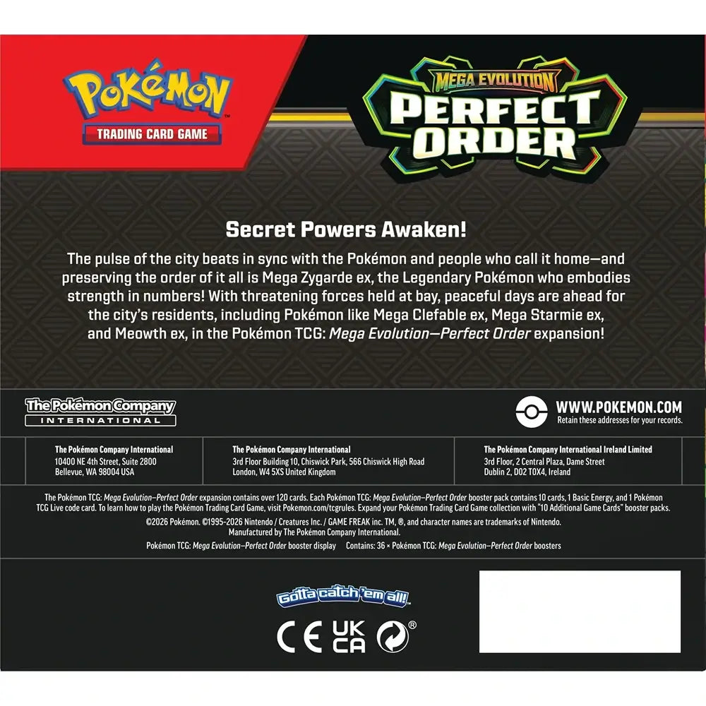 🔥2026 Christmas Gift🎄: Mega Evolution - Perfect Order Booster Box (36 Packs)