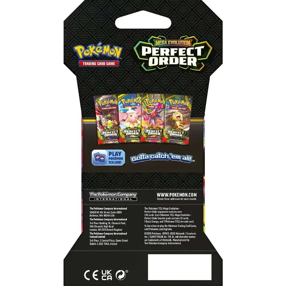 🔥2026 Christmas Gift🎄: Mega Evolution - Perfect Order Sleeved Booster Pack