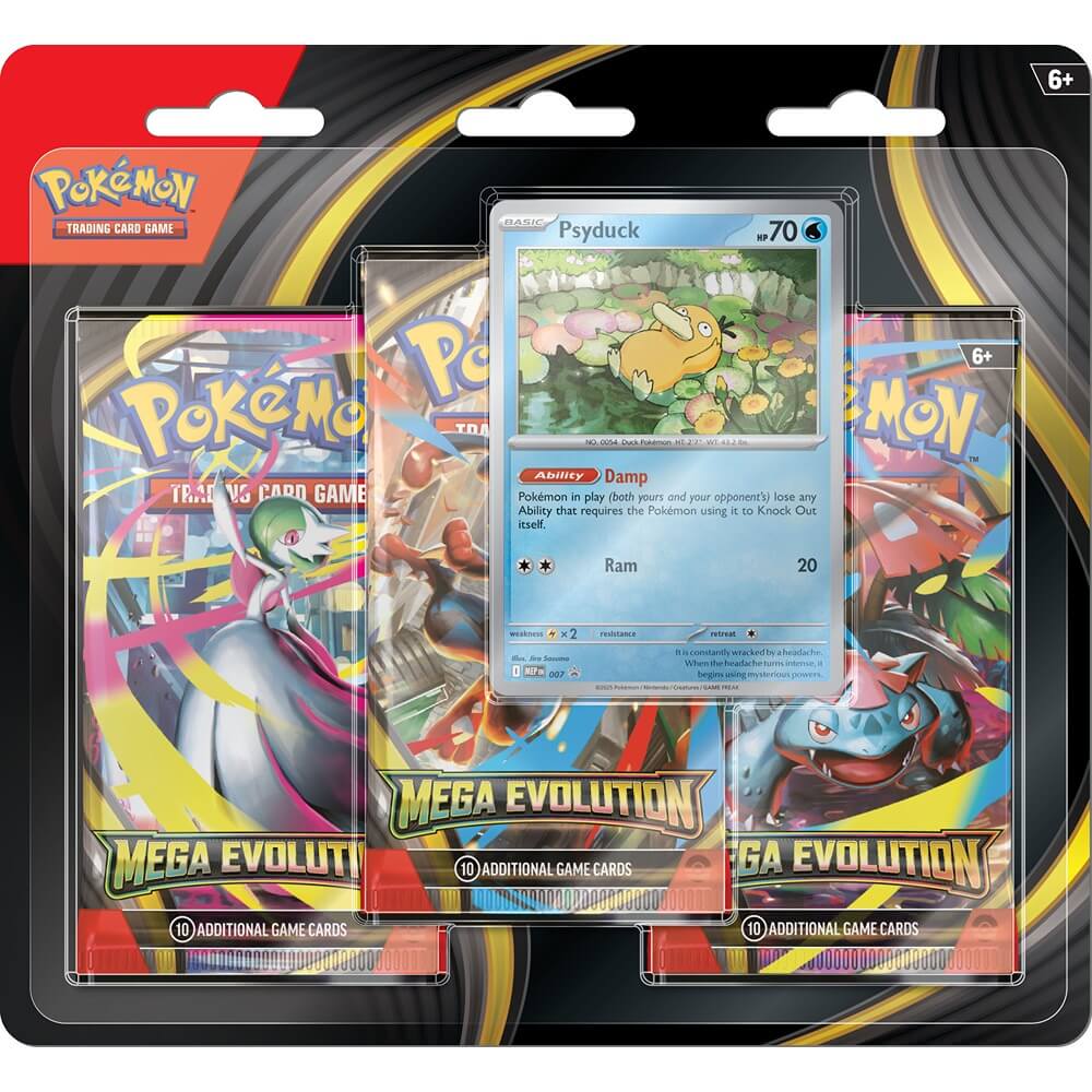 🔥2026 Christmas Gift🎄: Mega Evolution - 3-Pack Blister (Psyduck)