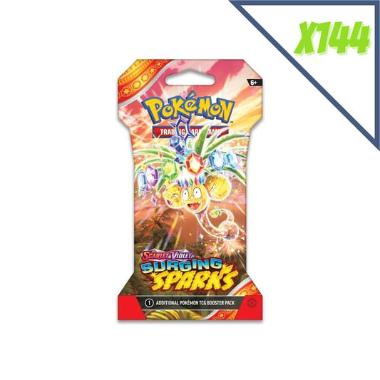 🔥2026 Christmas Gift🎄: Scarlet & Violet - Surging Sparks Sleeved Booster Pack Case (144)