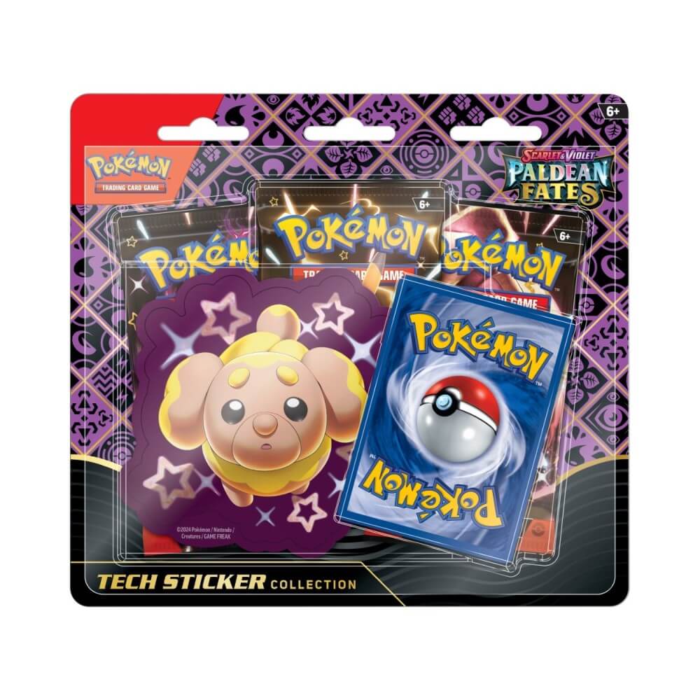 🔥2026 Christmas Gift🎄: Scarlet & Violet - Paldean Fates Tech Sticker Collection Blister (Shiny Fidough)