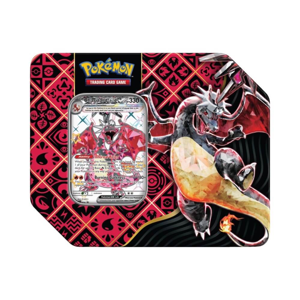🔥2026 Christmas Gift🎄: Scarlet & Violet - Paldean Fates Tin (Charizard ex)